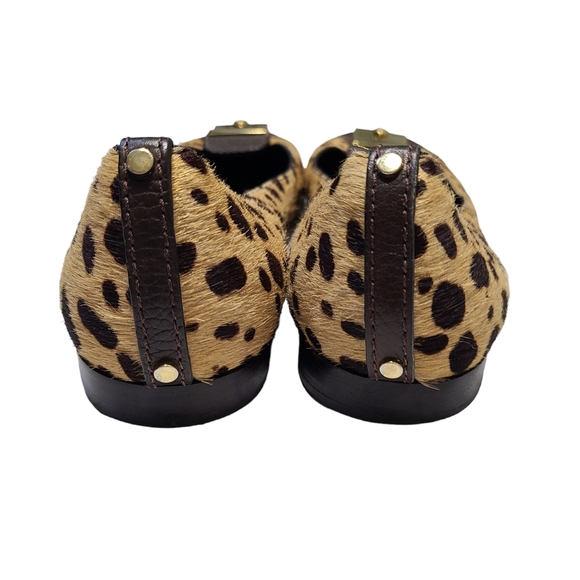 Tory Burch Priscilla Cheetah Print Calf Hair Ballet Flats - Picture 6 of 10